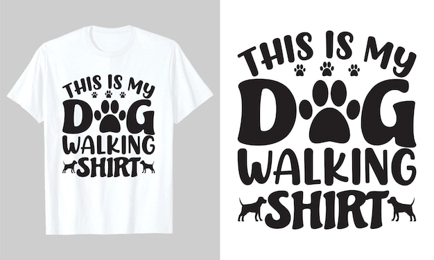 Dies ist mein hund zu fuß shirt, hund-svg-t-shirt-design