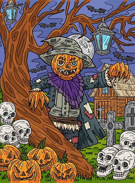 Vektor dieser cartoon-clipart zeigt eine halloween-schreckmaus im stehen.