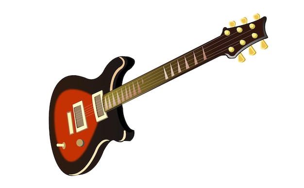 Dieses ist illustration der gitarre