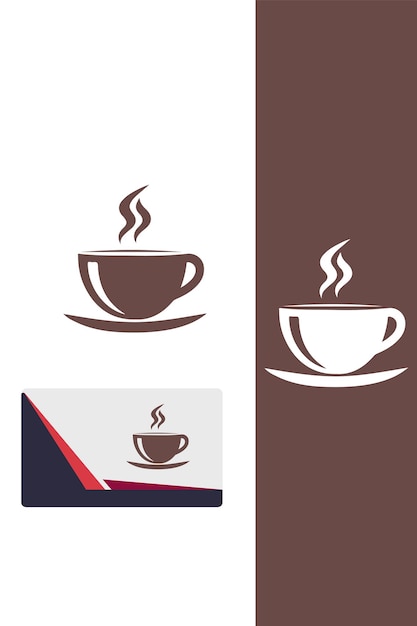 Dieses minimalistische Kaffeebecher-Logo ist perfekt für Ihr Café oder Restaurant