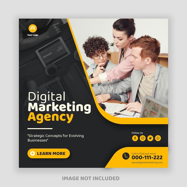 Vektor digital business marketing instagram post banner