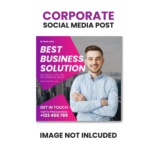 Vektor digital business marketing social media post banner (banner für digitale geschäfte in sozialen medien)