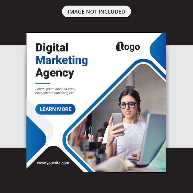 Vektor digital business marketing social media post banner & square flyer