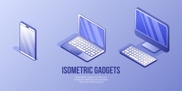 Digital isometrische design-konzept