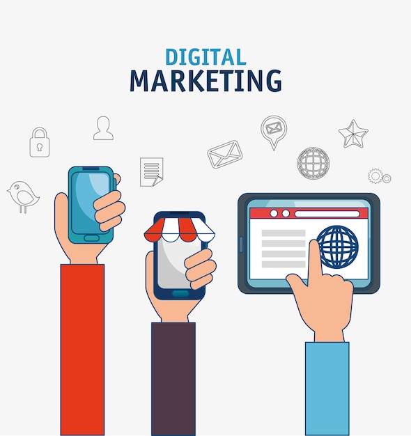 Digital-Marketing-Technologie-Symbol