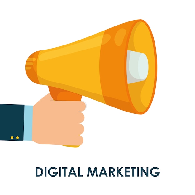 Digital marketing und werbung grafikdesign