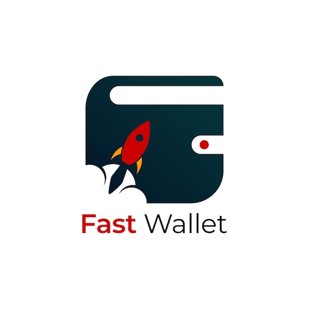 Digitale fast payment wallet logo zeichen symbol symbol