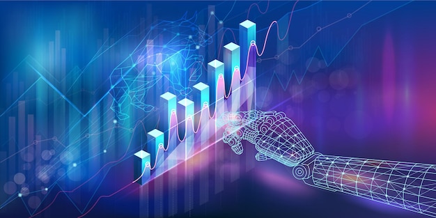 Digitale Infografiken über das Konzept der Strategie und Planung in der Wirtschaft