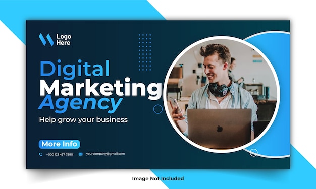 digitale Marketingagentur Social-Media-Post-Vorlage