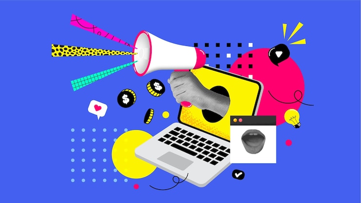 Vektor digitale marketingkampagne
