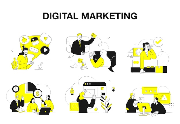 Digitale Marketingstrategien und Elemente der Online-Kampagne