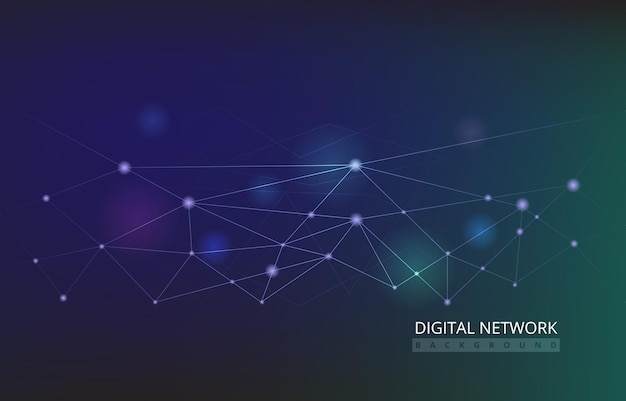 Digitale Netzwerkverbindung Internet-Technologie abstrakter Vektor-Hintergrund