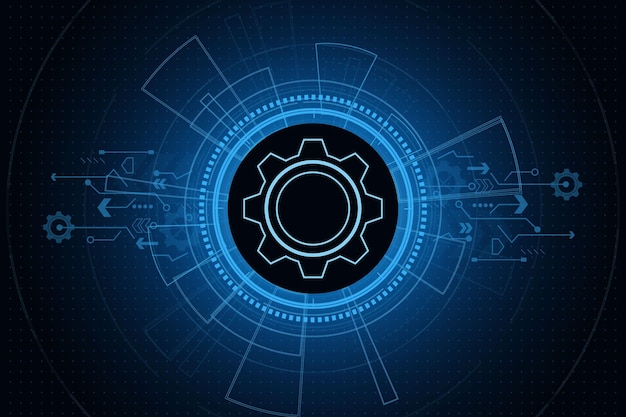 digitale Technologie und Engineering digitales Telekommunikationskonzept Hitech futuristische Technologie