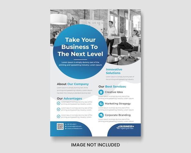 Digitale und moderne Business-Flyer-Vorlage
