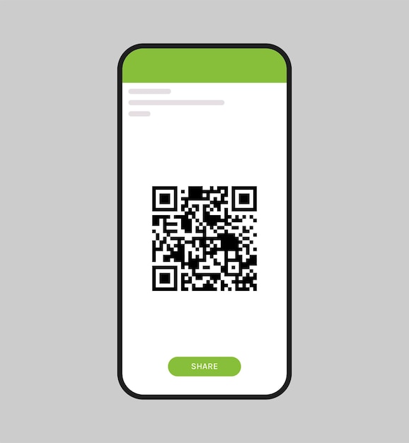 Digitaler immunitätspass und qr-code auf smartphone-flachvektorillustration