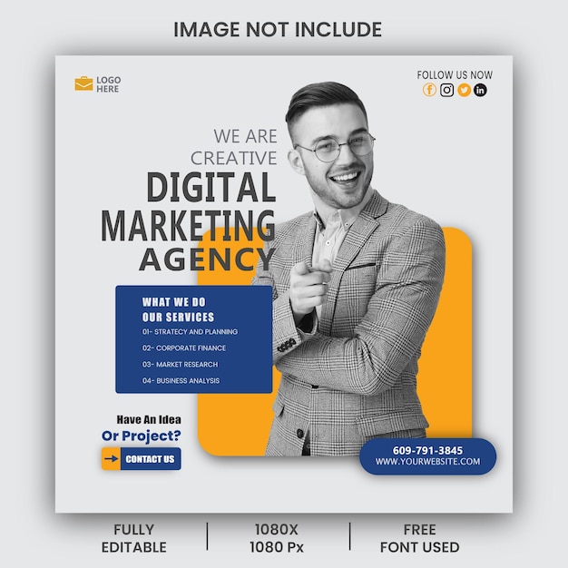 Digitaler Marketing-Posten