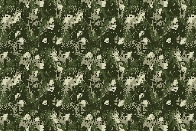 Vektor digitales camo-muster im flachen design