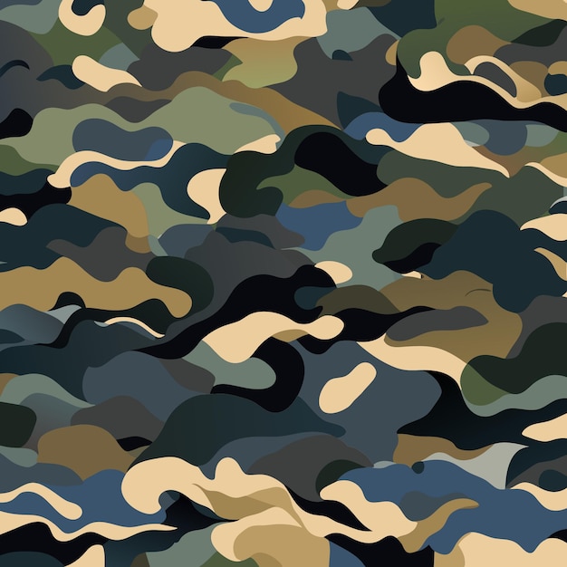 Digitales camouflage-vektordesign für grafik und kunst