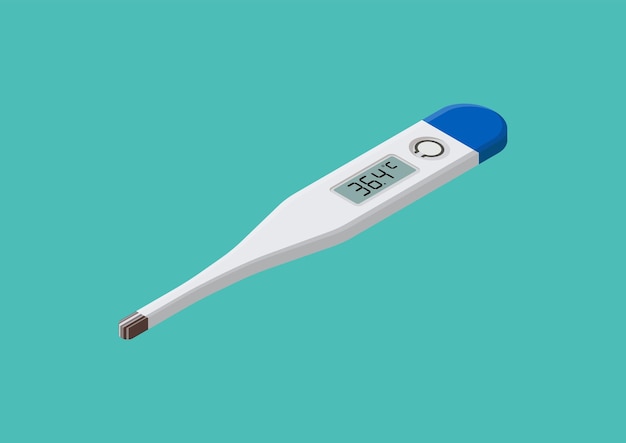 Digitales Fieberthermometer isometrisch