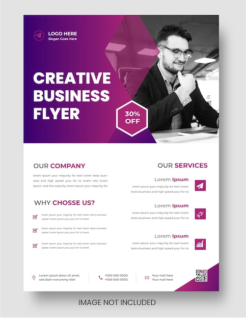 Digitales marketing corporate business flyer designvorlage