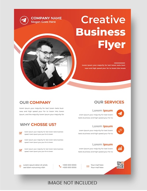 Digitales marketing corporate business flyer designvorlage