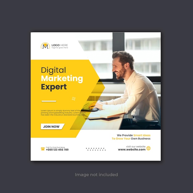 Vektor digitales marketing corporate social media instagram post und web-banner