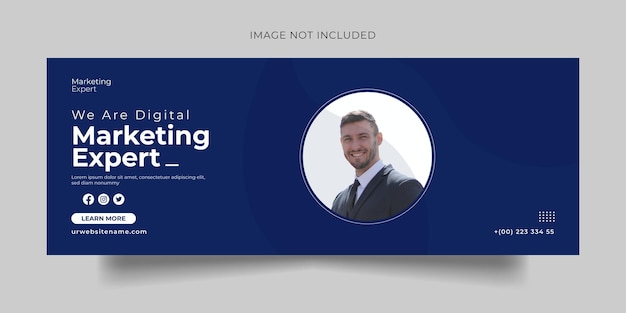 Digitales marketing-facebook-cover für social-media-beiträge und web-banner-vorlage