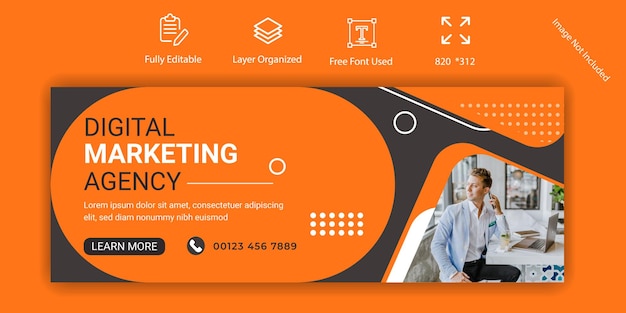 Digitales Marketing Social Media Facebook-Cover-Design