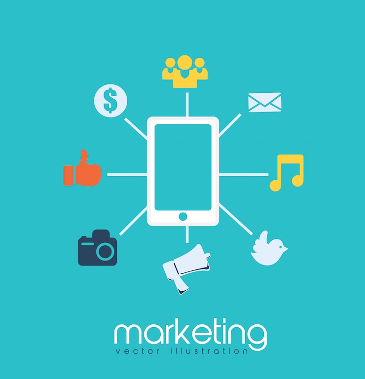 Vektor digitales marketing