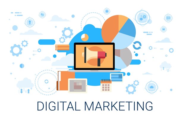 Vektor digitales marketing