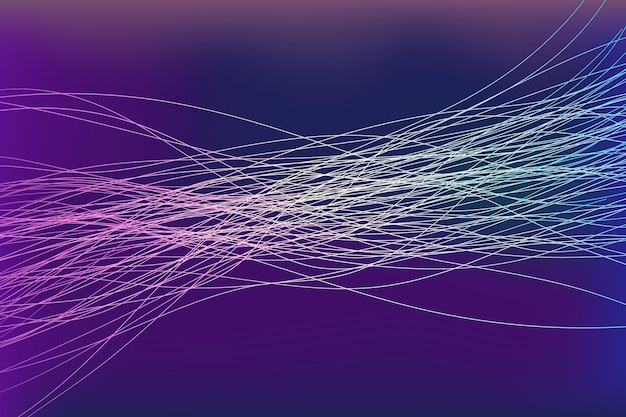 Digitales Technologie-Banner mit lila-blauem Hintergrund-Konzept mit Technologie-Licht-Effekt