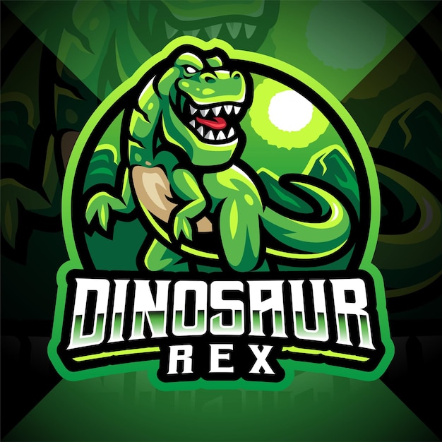 Dinosaurier-sport-maskottchen-logo-design