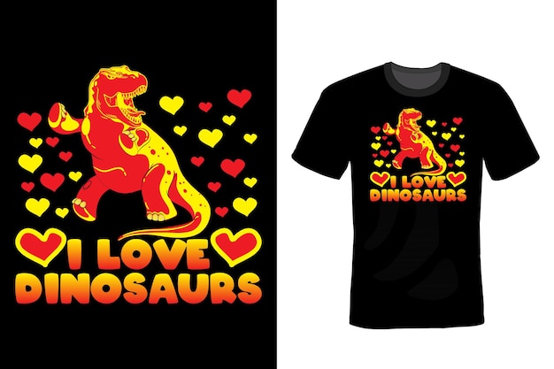 Dinosaurier t-shirt design typografie vintage