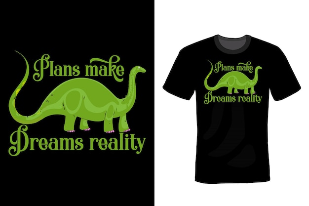 Dinosaurier T-Shirt Design Typografie Vintage