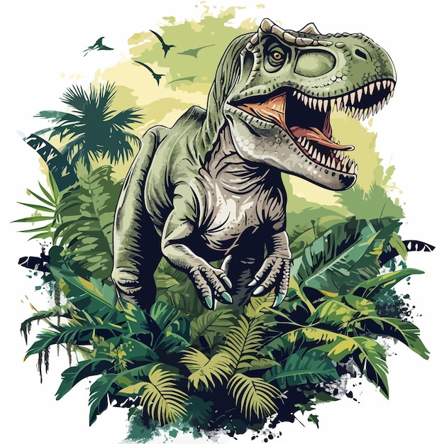Vektor dinosaurier-vektorillustration