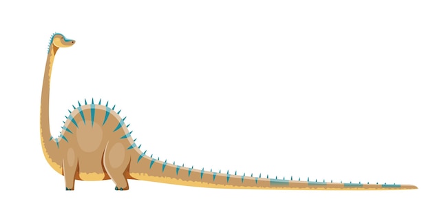 Vektor diplodocus isolierte dinosaurier-cartoon-figur