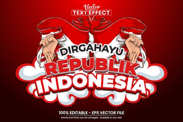 Vektor dirgahayu republik indonesien