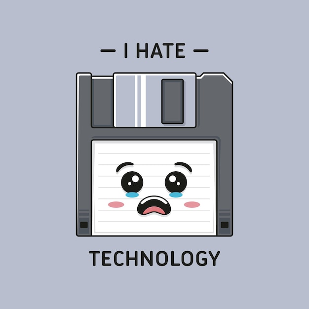 Vektor diskette diskette kawaii art