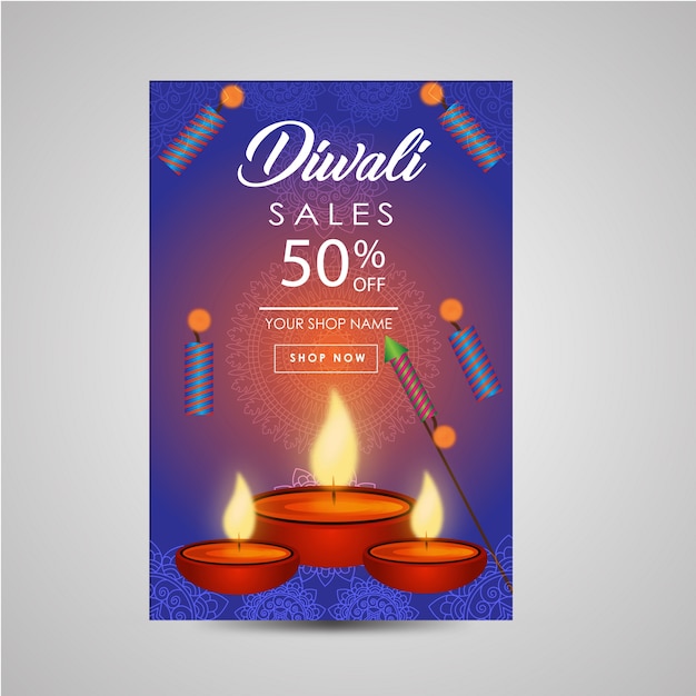 Diwali broschüre kollektion