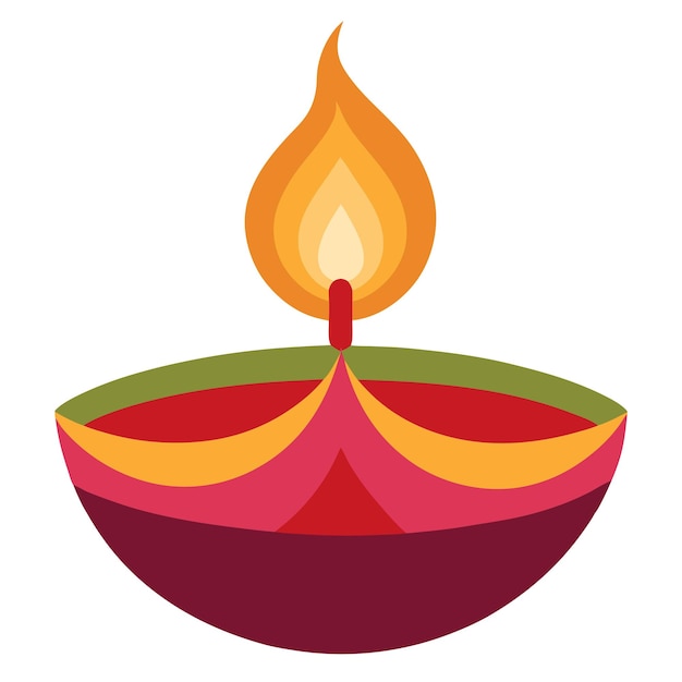 Diwali-Diya-Lampen-Clipart-Cartoon-Illustrationszeichnung