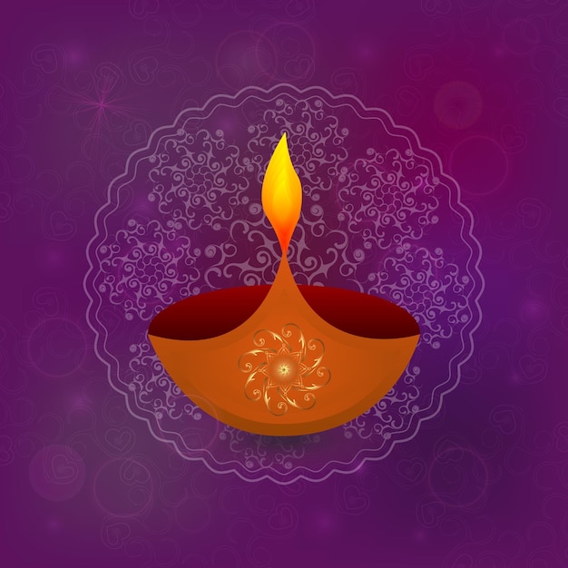 Diwali-Festival-Design-Vorlage mit kreativen Lampen