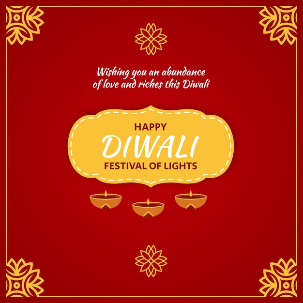 Diwali festival instagram post social media