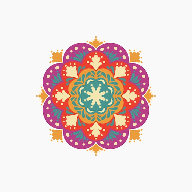 Vektor diwali rangoli-element