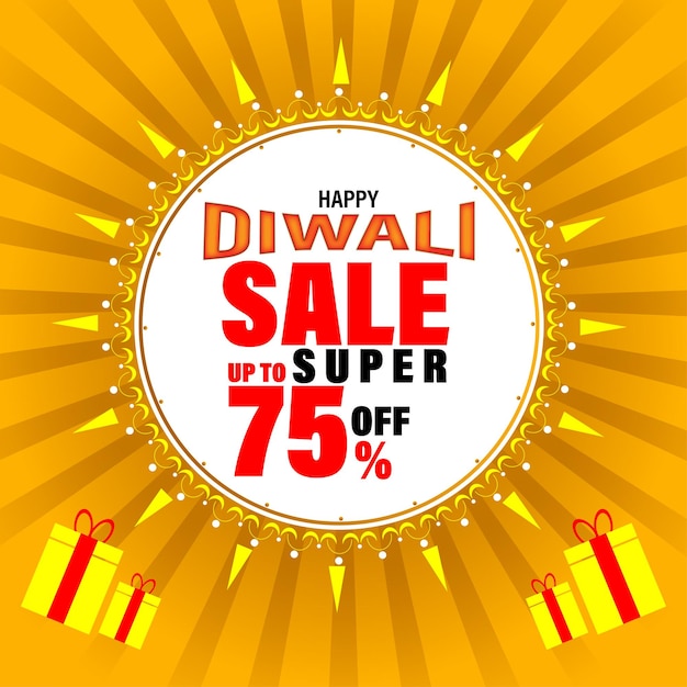 Diwali sale superangebot design indien