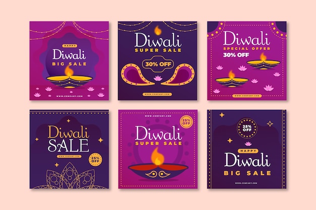 Diwali verkauf instagram post sammlung