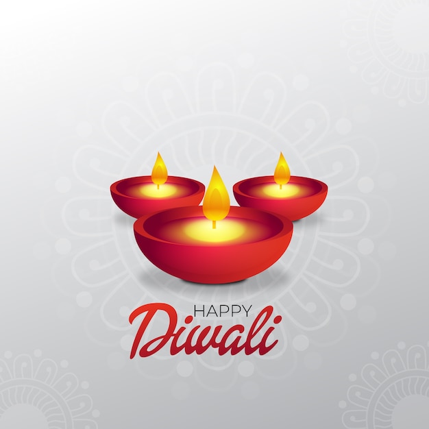 Vektor diwali wünscht kartenentwurf