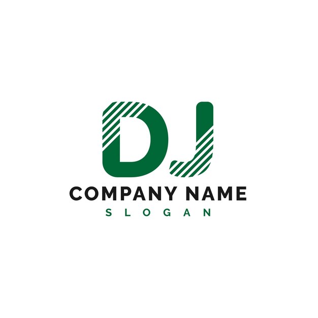 Dj letter logo design dj letter logo vektor illustration vektor