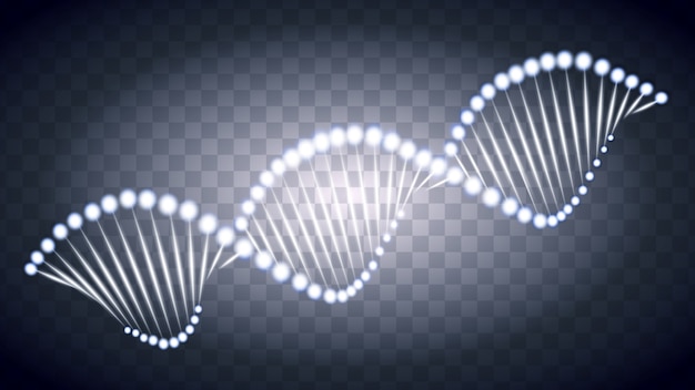 Vektor dna-lichtspureneffekt.