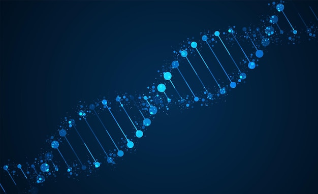 DNA Medizinische Wissenschaft genetische Biotechnologie Chemie Biologie Konzept der Innovationstechnologie