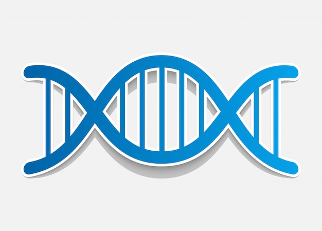 Dna-molekül-aufkleber.